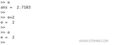 Voici un exemple d'affectation de valeurs aux constantes.